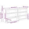 vidaXL Sideboards 2 pcs Sort eg 70 x 35,5 x 67,5 cm Konstrueret tr&aelig;