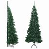 vidaXL kunstigt juletr&aelig; til hj&oslash;rne 240 cm PVC gr&oslash;n