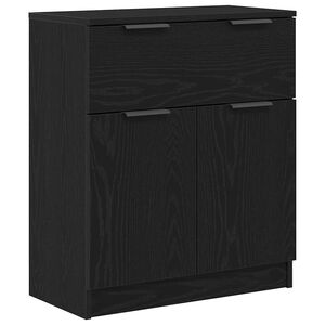 vidaXL Sideboard Sort eg 60 x 30 x 70 cm Konstrueret tr&aelig;