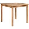 vidaXL havebord 80x80x77 cm massivt teaktr&aelig;