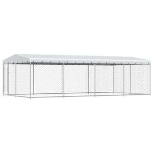 vidaXL udend&oslash;rs hundel&oslash;beg&aring;rd med tag 7,6 x 3,8 x 2,3 m