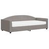 vidaXL daybed med madras 90x200 cm stof gr&aring;brun