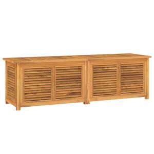 vidaXL opbevaringsboks til haven med pose 175x50x55 cm massivt teaktr&aelig;