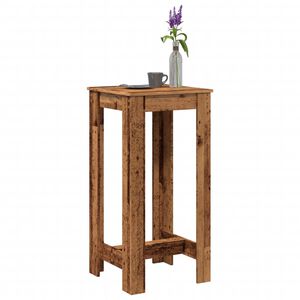 vidaXL barbord 51x50x103,5 cm konstrueret tr&aelig; gammelt tr&aelig;look