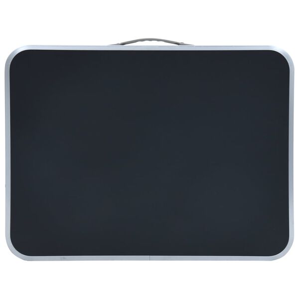 vidaXL foldbart campingbord 60x45 cm aluminium gr&aring;