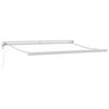 vidaXL Markise Hvid 3 x 2,5 m Metal