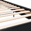vidaXL sengeramme 100x200 cm konstrueret træ og metal sort