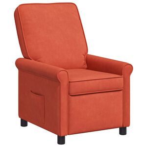 vidaXL Liggestol R&oslash;d orange 69 x 95 x 101 cm Stof