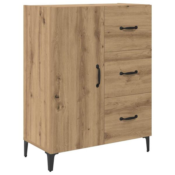 vidaXL Sideboard Artisan Egetr&aelig; 69,5 x 34 x 90 cm Konstrueret tr&aelig;