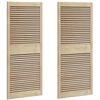 vidaXL Skabsd&oslash;r med d&oslash;r 2 pcs Naturfarvet 140,5 x 2,1 x 59,5 cm