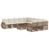 vidaXL Havesofa S&aelig;t 12 stk. Beige og cremehvid polyrattan