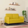 vidaXL 2-personers sofa 120 cm fløjl gul