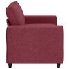 vidaXL 2-personers sofa 160x77x82 cm stof vinr&oslash;d