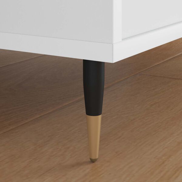 vidaXL M&oslash;belben 2 pcs Sort og Guld &Oslash; 40 x 98 mm Jern