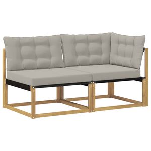 vidaXL Sektionel sofa enheder med pude Hvid 162,5 x 83 x 73 cm