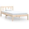 vidaXL sengeramme 100x200 cm massivt fyrretr&aelig;
