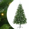 vidaXL Juletr&aelig; med 300 LED'er med stativ Gr&oslash;n 180 cm PE