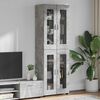 vidaXL Highboard FLORIN Beton Gr&aring; 60 x 35 x 182 cm Konstrueret tr&aelig;