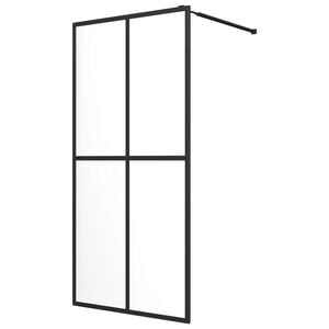 vidaXL bruseafsk&aelig;rmning 80x195 cm h&aelig;rdet glas klart