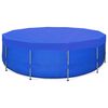 vidaXL poolovertr&aelig;k PE rundt 460 cm 90 g/m&sup2;