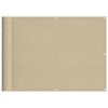 vidaXL altanafsk&aelig;rmning 75x800 cm 100 % polyester beige