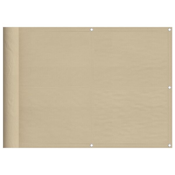 vidaXL altanafsk&aelig;rmning 75x800 cm 100 % polyester beige