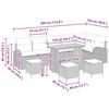 vidaXL Havesofa S&aelig;t med pude med opbevaring 10 pcs Beige og lys gr&aring;
