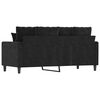 vidaXL 2-personers sofa 140 cm fl&oslash;jl sort