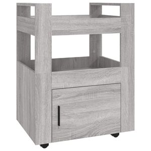 vidaXL k&oslash;kkenvogn 60x45x80 cm konstrueret tr&aelig; gr&aring; sonoma-eg