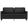 vidaXL 2-personers sofa 140 cm kunstl&aelig;der sort