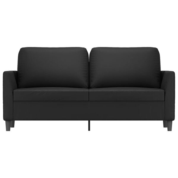 vidaXL 2-personers sofa 140 cm kunstl&aelig;der sort