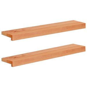 vidaXL Vindueskarme 2 stk. Lakeret 80x 15 x 2 cm Solid b&oslash;g