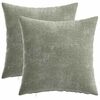 vidaXL Pudebetr&aelig;k 2 stk. HEERLEN Gr&oslash;n 40 x 40 cm Chenille Stof