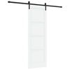 vidaXL Skyded&oslash;r 73,5 x 211 cm Konstrueret tr&aelig; Hvid og sort