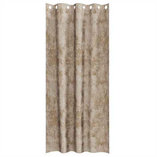 vidaXL Velour Gardiner 2 pcs champagnefarvet 225 x 140 cm Fl&oslash;jl