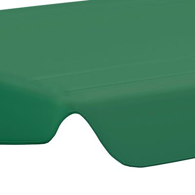 vidaXL baldakin til havegynge 188/168x145/110 cm grøn