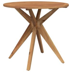 vidaXL havebord &Oslash;85x75 cm rundt massivt akacietr&aelig;