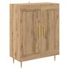 vidaXL Highboard 2 pcs Artisan Egetr&aelig; Konstrueret tr&aelig;
