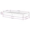 vidaXL sengeramme 75x190 cm Small Single massivt tr&aelig; sort