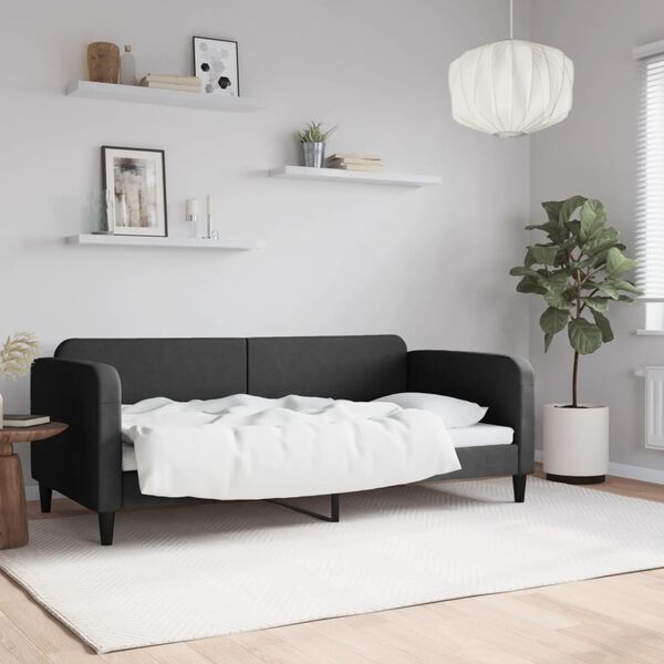 vidaXL daybed 90x190 cm stof sort