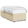 vidaXL sengeramme uden madras 80x200 cm stof cremefarvet