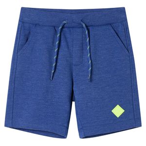 Shorts til b&oslash;rn str. 116 med sn&oslash;re bl&aring;meleret