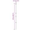 vidaXL Hegnspæl Andet 26 pcs Grøn 3,2 x 3,2 x 210 cm Stål