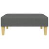 vidaXL 2-personers sovesofa med fodskammel stof mørkegrå