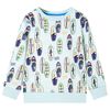 Sweatshirt til b&oslash;rn str. 128 bl&aring;meleret