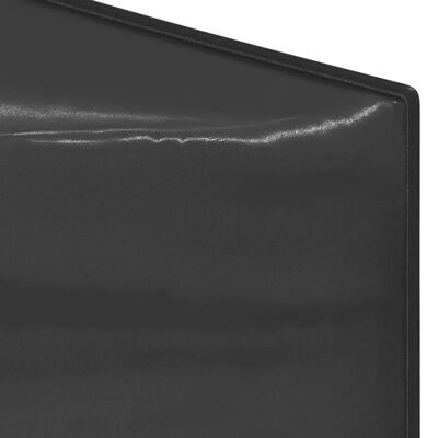 vidaXL foldbart festtelt med sidevægge 3x3 m antracitgrå