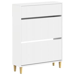 vidaXL Sko skab ARNHEM 78 x 24 x 103 cm Konstrueret tr&aelig; Hvid