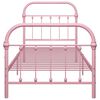 vidaXL sengestel 90x200 cm metal pink