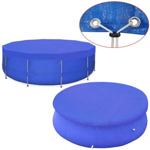 vidaXL poolovertr&aelig;k PE rundt 460 cm 90 g/m&sup2;