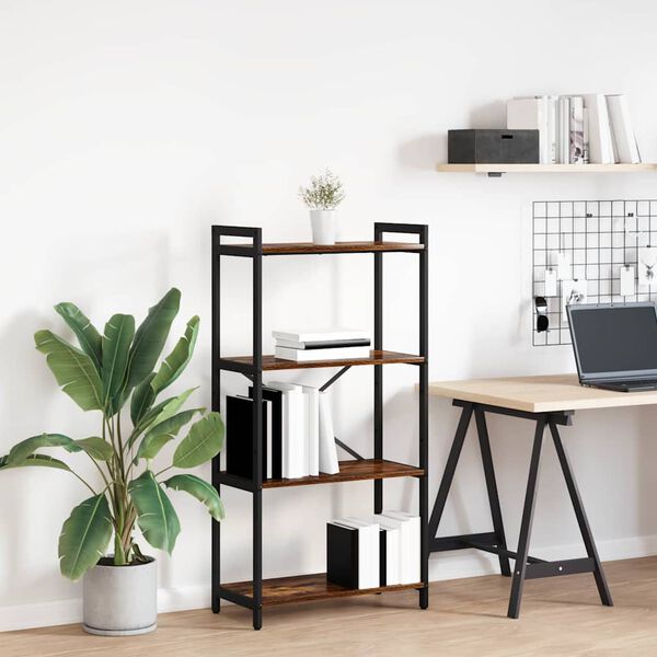 vidaXL Bogreol R&oslash;get eg 40 x 30 x 85 cm Konstrueret tr&aelig;